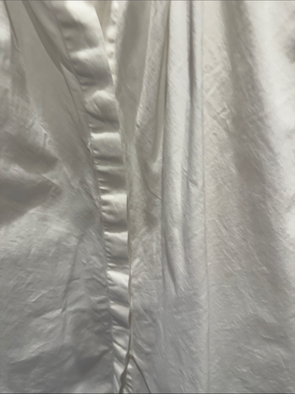 ANN MASHBURN White Ruffled Collar Short Sleeve Blouse - Picture 6 of 6